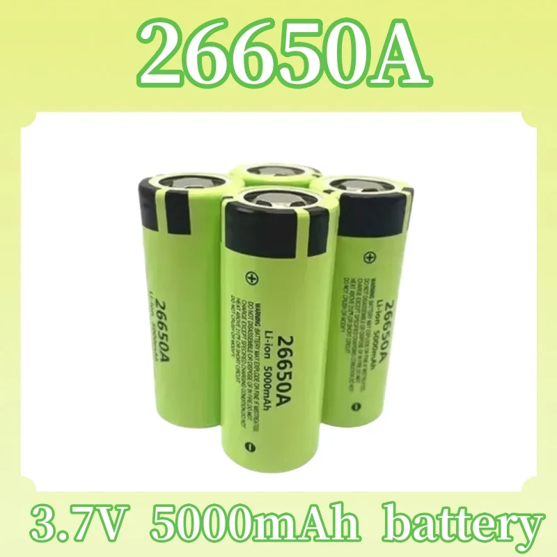 

Original 26650A 3.7V 5000mAh high capacity 26650 Lii-50A power tool flashlight power bank lithium ion rechargeable battery