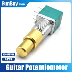 4pcs Metal shaft multi link series double-layer guitar adjustable potentiometer A50K B50K/A500K electric guitar pot