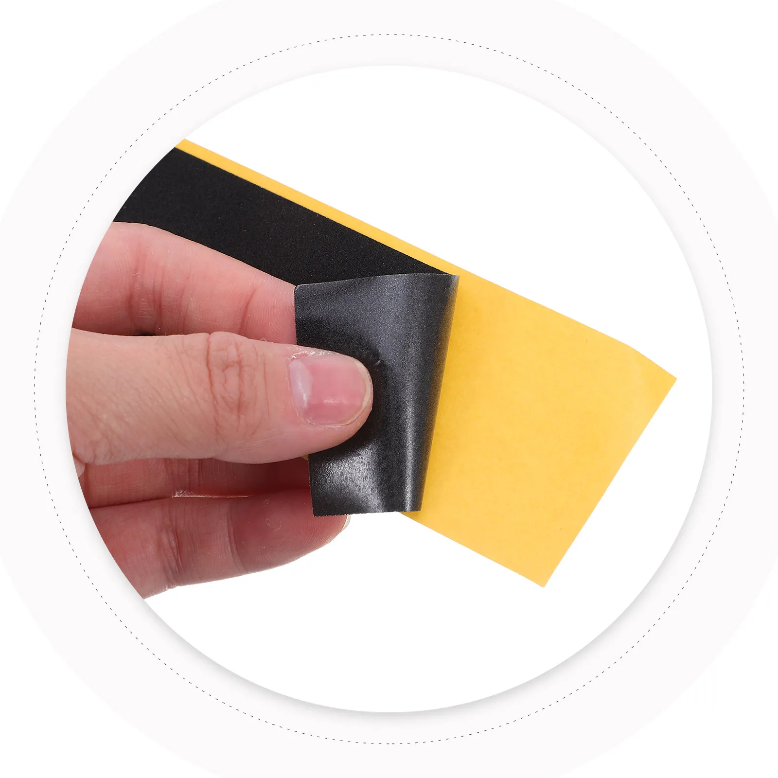 30Pcs Finger Skateboard Grip Tape Black Foam 38x110mm High Friction Self Adhesive Nonslip Mini Deck Traction Tape for Tricks
