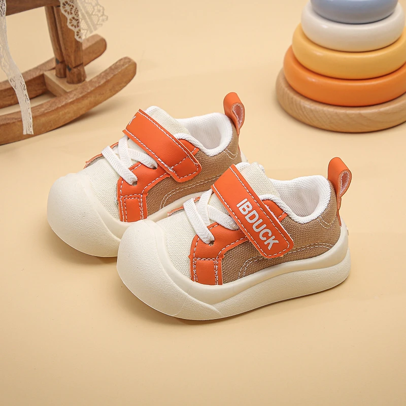 Baby Freizeitschuhe Farbblock Klettverschluss Rutschfeste Kinder-Sportschuhe Weiche Sohle 2026 Brandneue Kleinkind-Lauflernschuhe – Detail 4