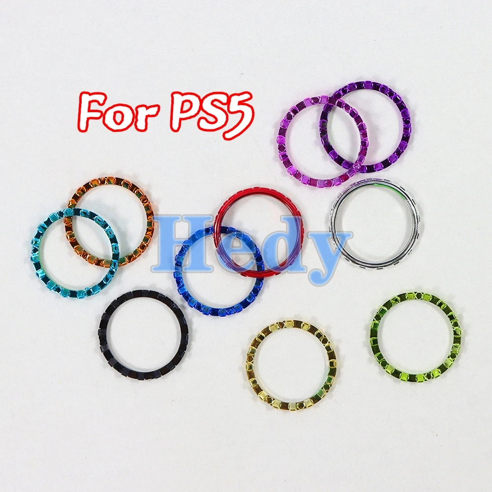 

100PCS Chrome Plating Replacement Accent Rings For PS5 Handle Controller Rocker Ring Accessories