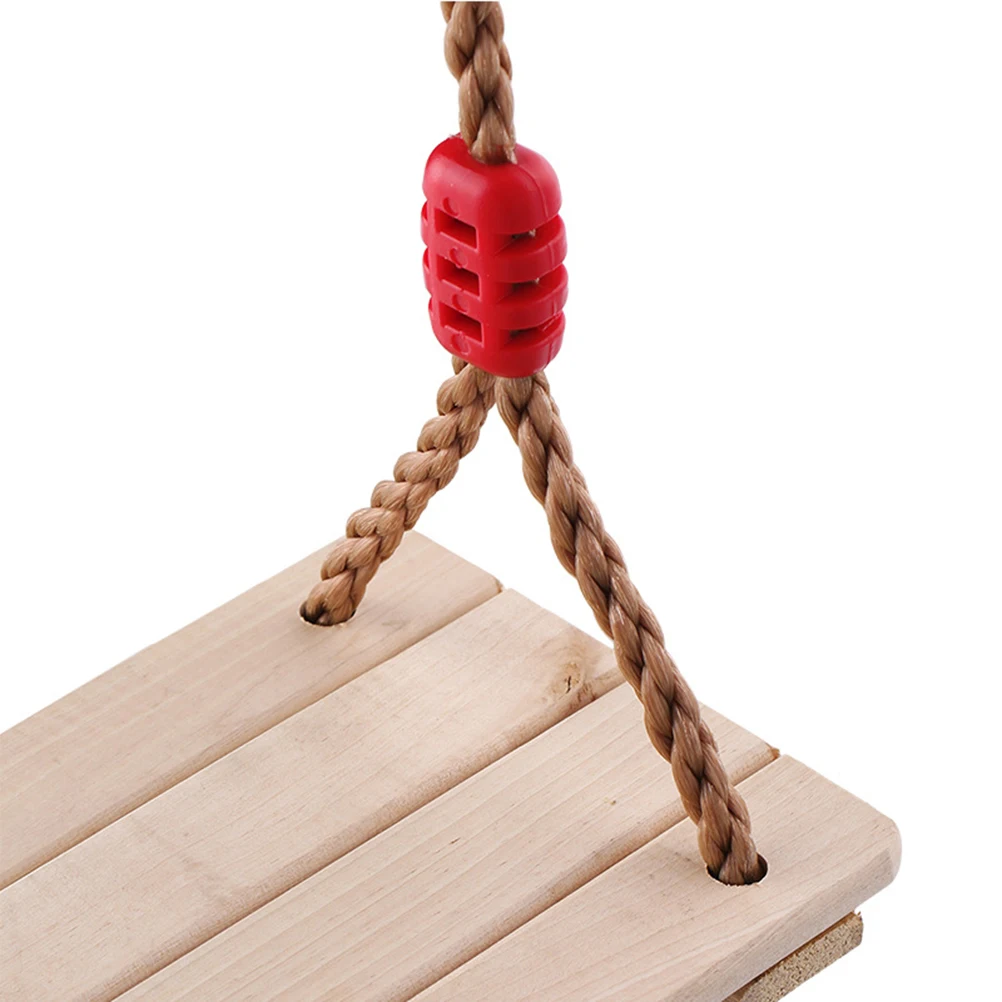 

Four-plate Swing Set Hanging Seat with Hemp Rope for Children Indoor Wooden Outdoor Chair