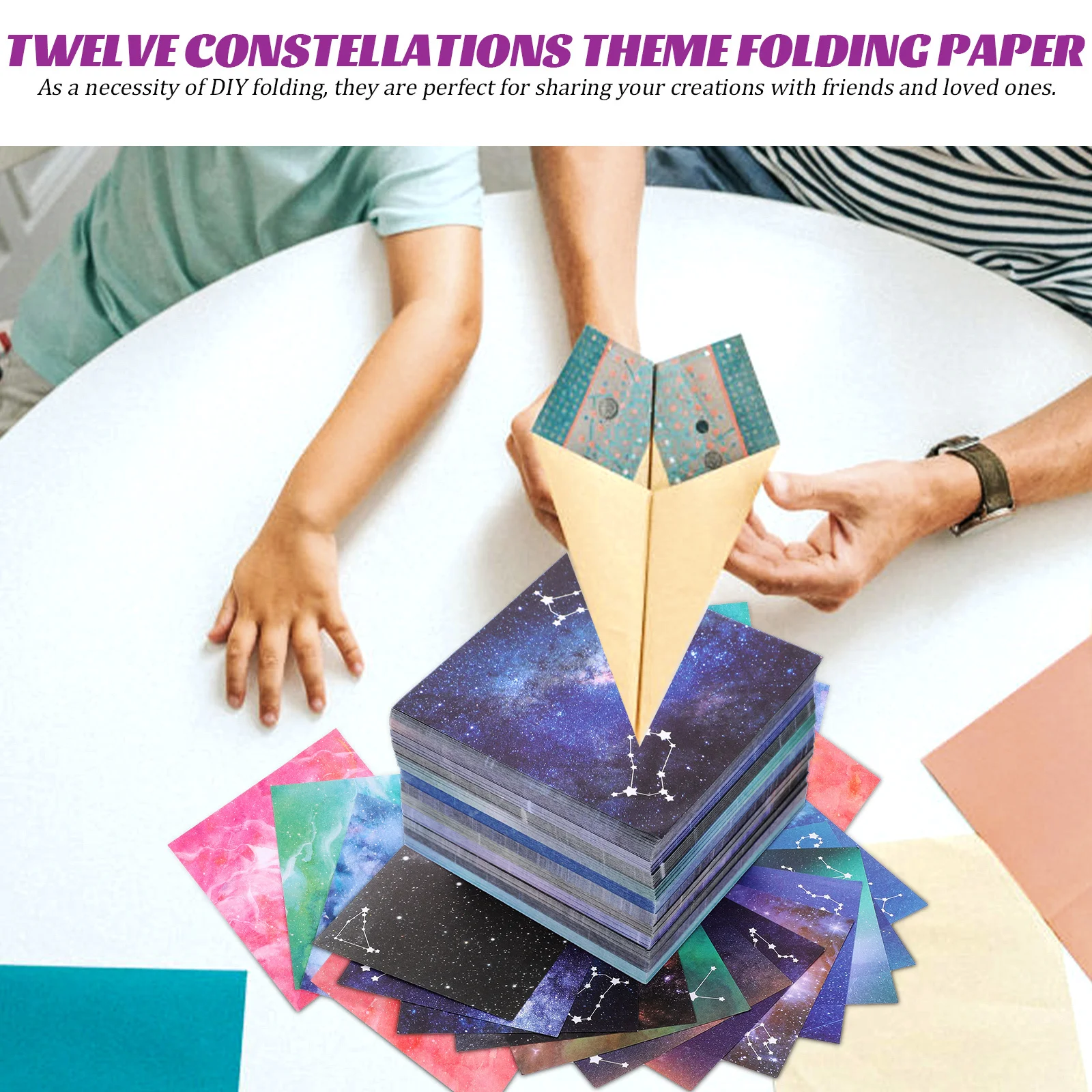 ورق اوريغامي ملون مربع قابل للطي للحرف اليدوية اليدوية المواد اليدوية ورق الحرف الزخرفية