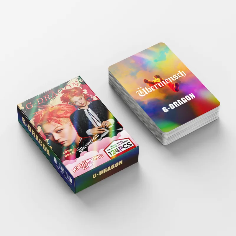 BIGBANG G-Dragon 124pcs Fan-Made Laser Shiny Mini Cards K-pop Limited Edition Merch