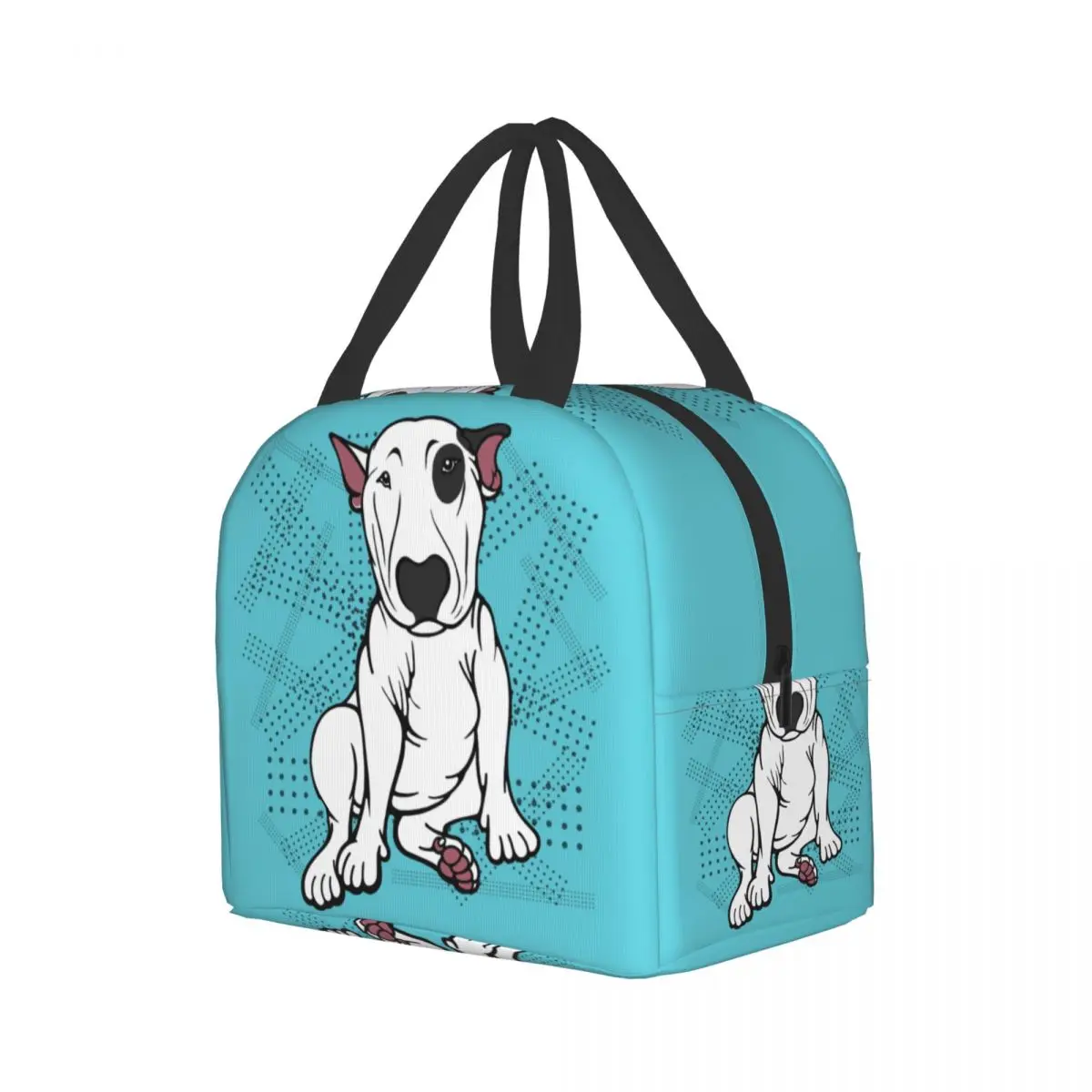 English Bull Terrier Insulated Lunch Bag for School Office Pet DOg Waterproof Cooler Thermal Bento Box Women Children Lunch Box