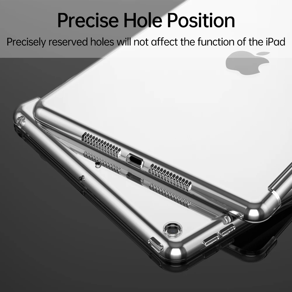 For iPad 6th 7th 8th 9th Generation Case Compatible with Smart Keyboard TPU Silicone Cover For iPad 10.2 Pro 11 Air 5 4 3 2 Case