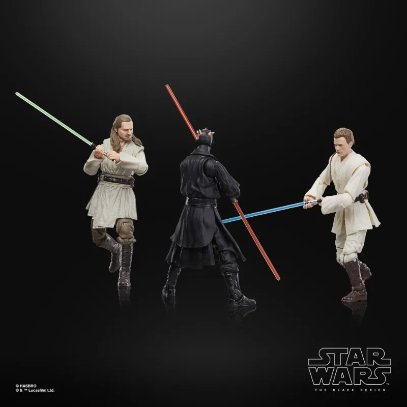 Hasbro Star Wars The Black Series: Star Wars: The Phantom Menace 3-Pack (Qui-Gon Jinn, Darth Maul, Obi-Wan Kenobi) New in Stock