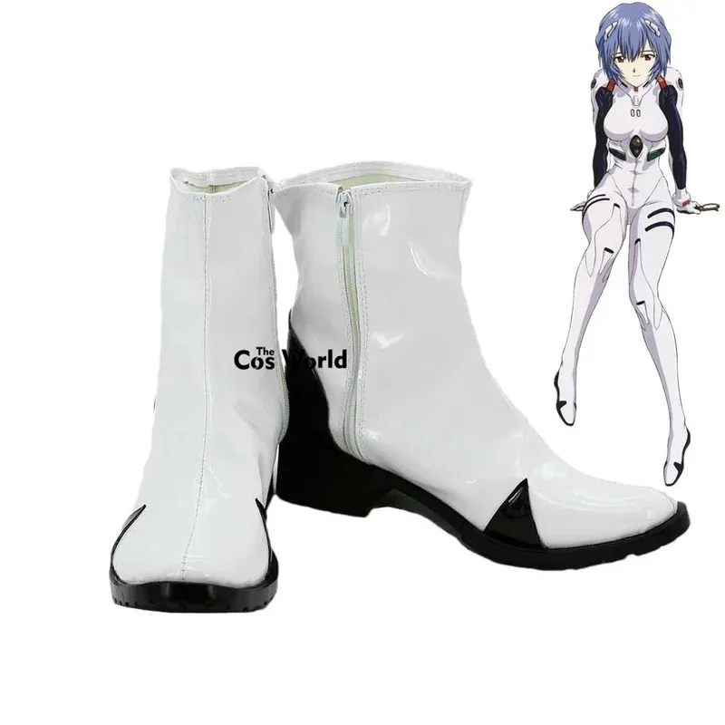 

EVA Ayanami Rei Plugsuit Аниме Настроить Косплей Туфли на высоком каблуке Сапоги
