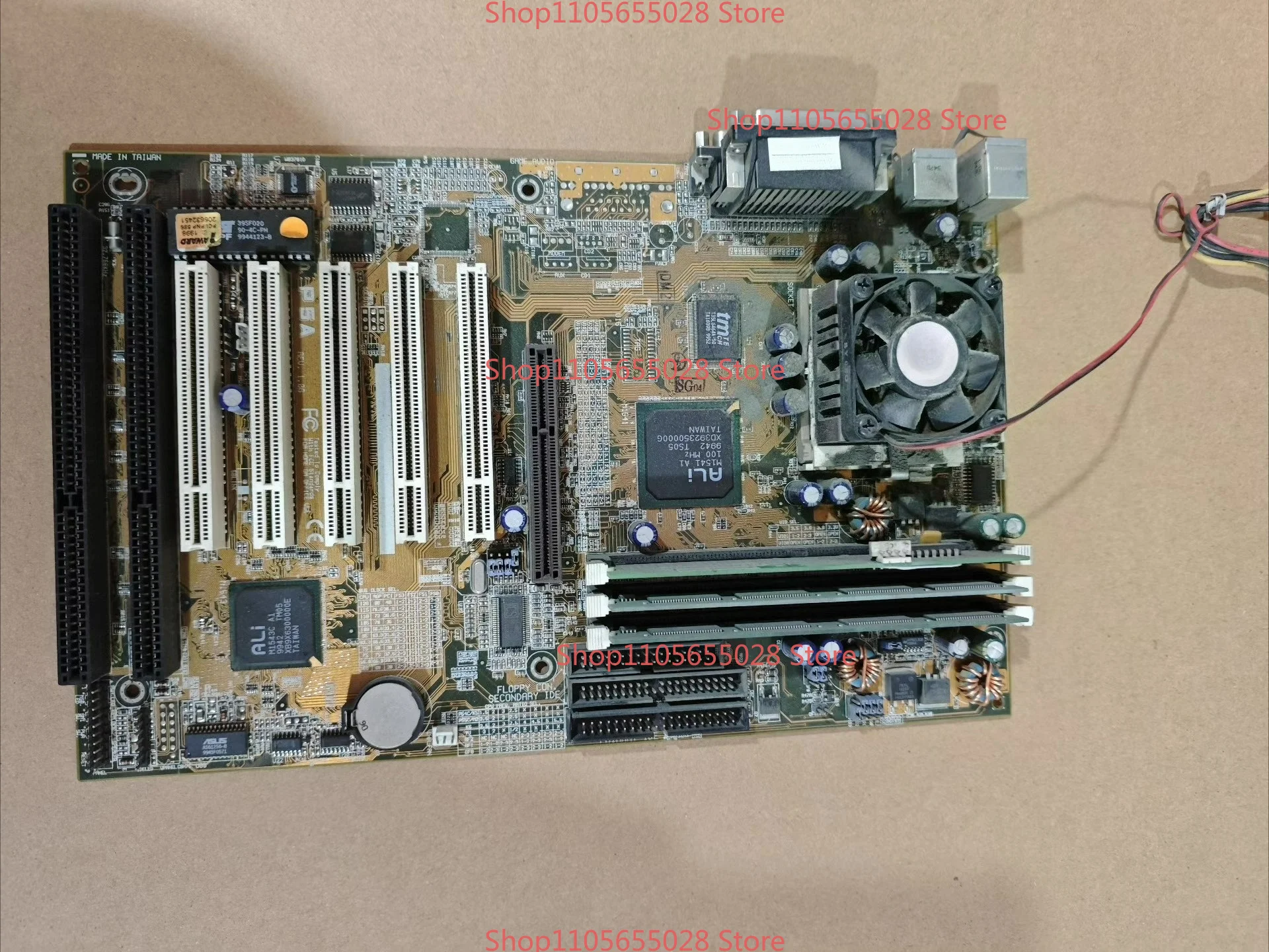 For ASUS P5A Main Board ALI Chipset Socket7 Interface, Suitable for Old Computer Workers