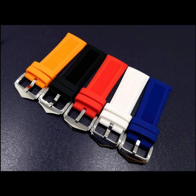 Universal High Elasticity Men Women Sport Watrproof Silicone Rubber Watch Replacement Strap  12/14/16/18/20/21/22/23/24/26/28mm