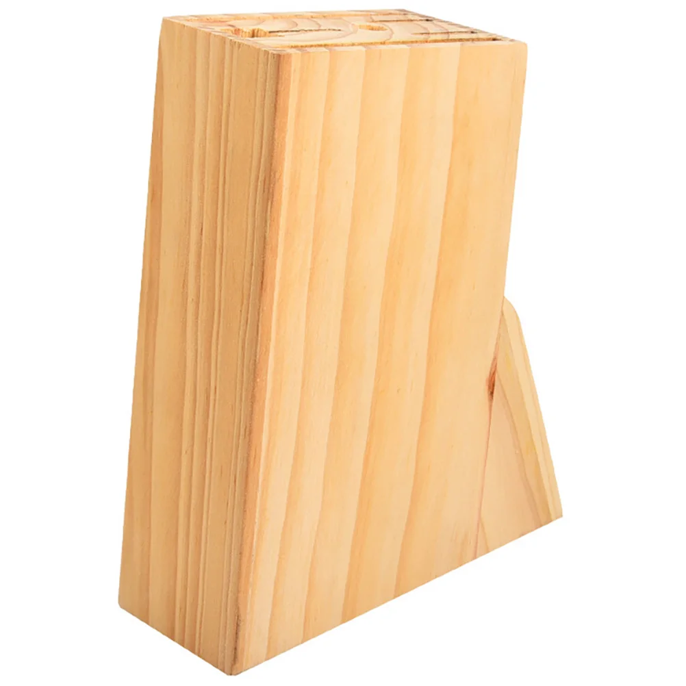 Porte-couteau multi-prise à couverts, support de couteau en bois, fournitures de couteaux ménagers, support de rangement, couteau à couverts