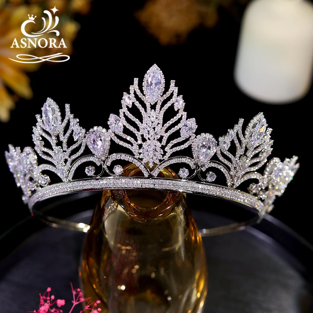 asnora cristal nupcial tiara cor prata coroa acessorios do cabelo do casamento cabeca retro joias cabeca joias novo 01