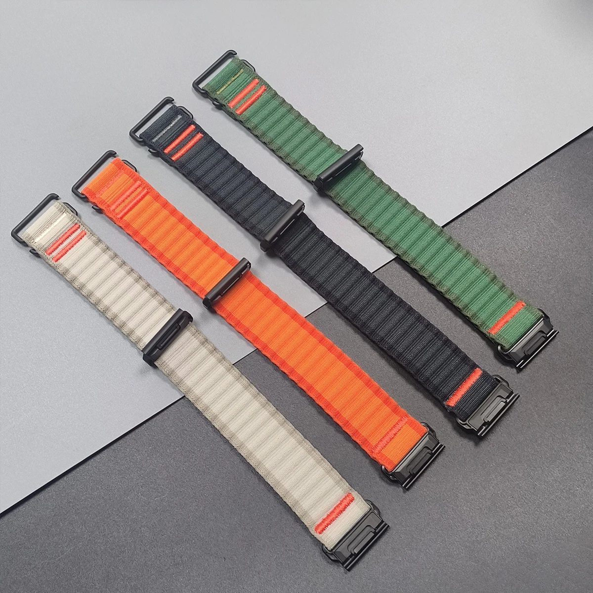 22mm 26mm Nylon Quick Fit Strap for Garmin Fenix 8pro E 7X 7 Pro 6X 6 5X 5Plus 3HR Quatix 8 7X Forerunner 970 965 Hook Loop Band