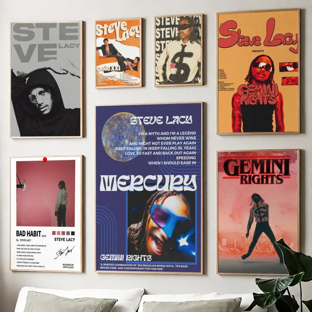R&B Singer S-Steve Lacy Poster Paper Print Home Living Room Bedroom Entrance Bar Cafe Art Painting Decoration