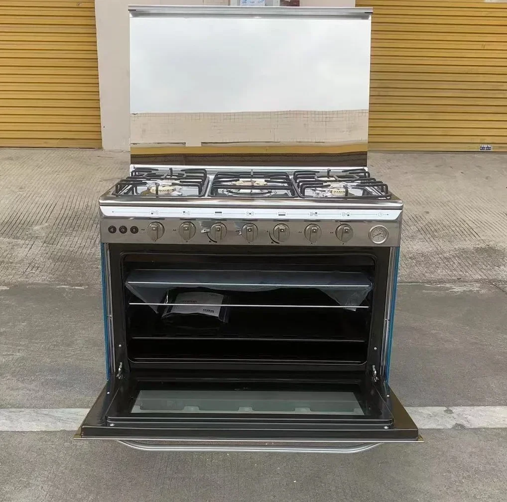 90x60 Free standing gas cooker Five head gas stove oven household integrated stove liquefied nature gas stove household