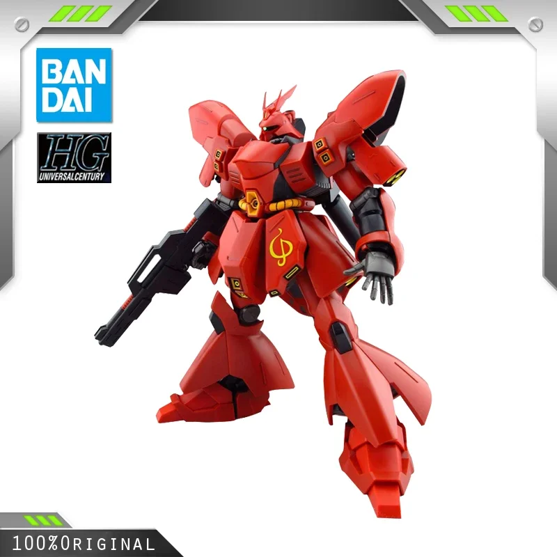 BANDAI Anime HG 1/144 MSN-04 SAZABI New Mobile Report Gundam Wing Assembly Plastic Model Kit Action Toys Figures Gift