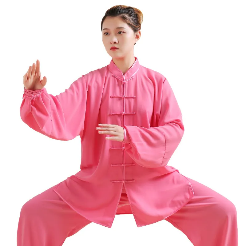 Men's and Women's Tai Chi Uniform Spring Autumn Chinese Style Martial Arts Practice Performance Competition Suit Set