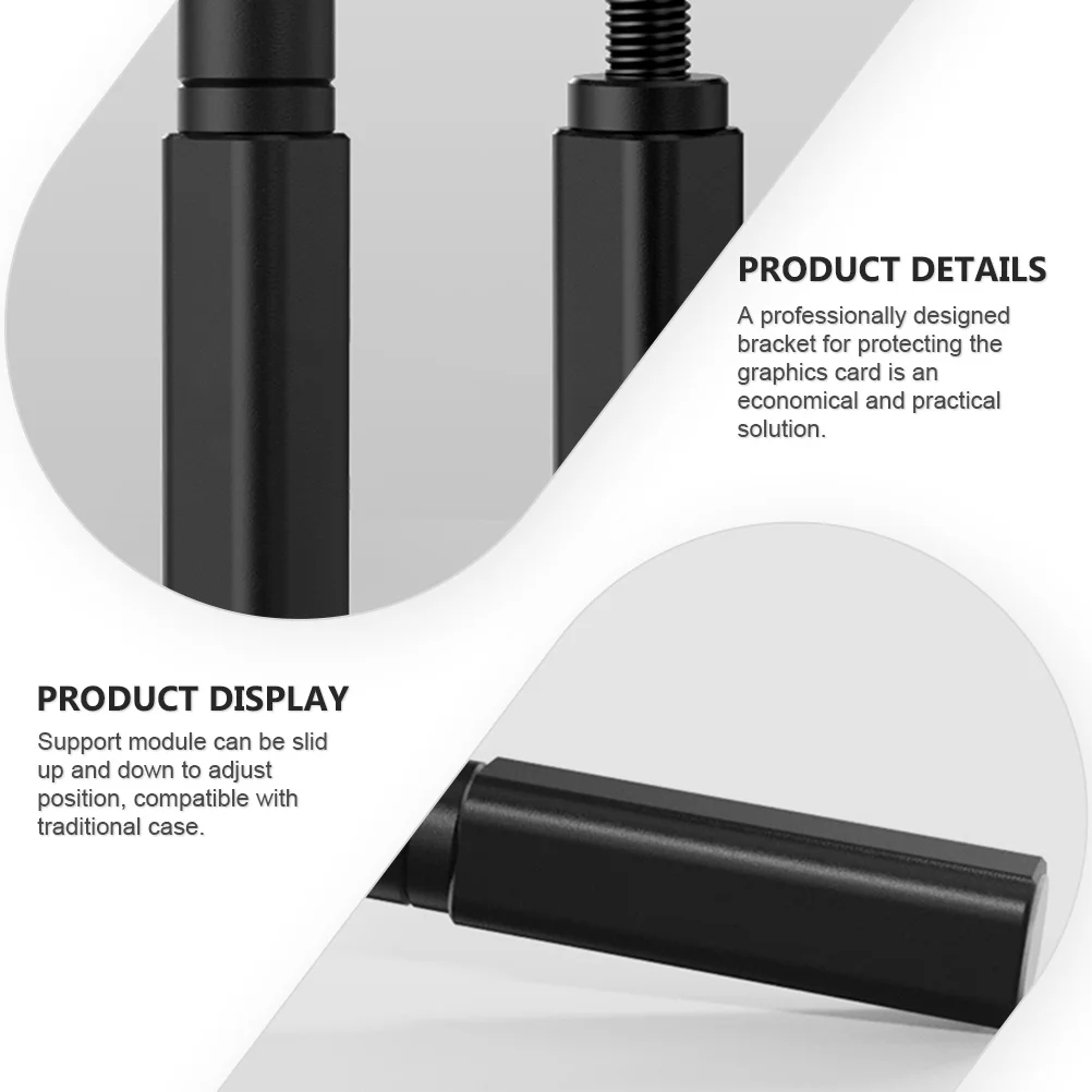 Support de carte graphique réglable, Support GPU coulissant, coussin de Protection vers le haut et vers le bas, Support d'accessoires informatiques