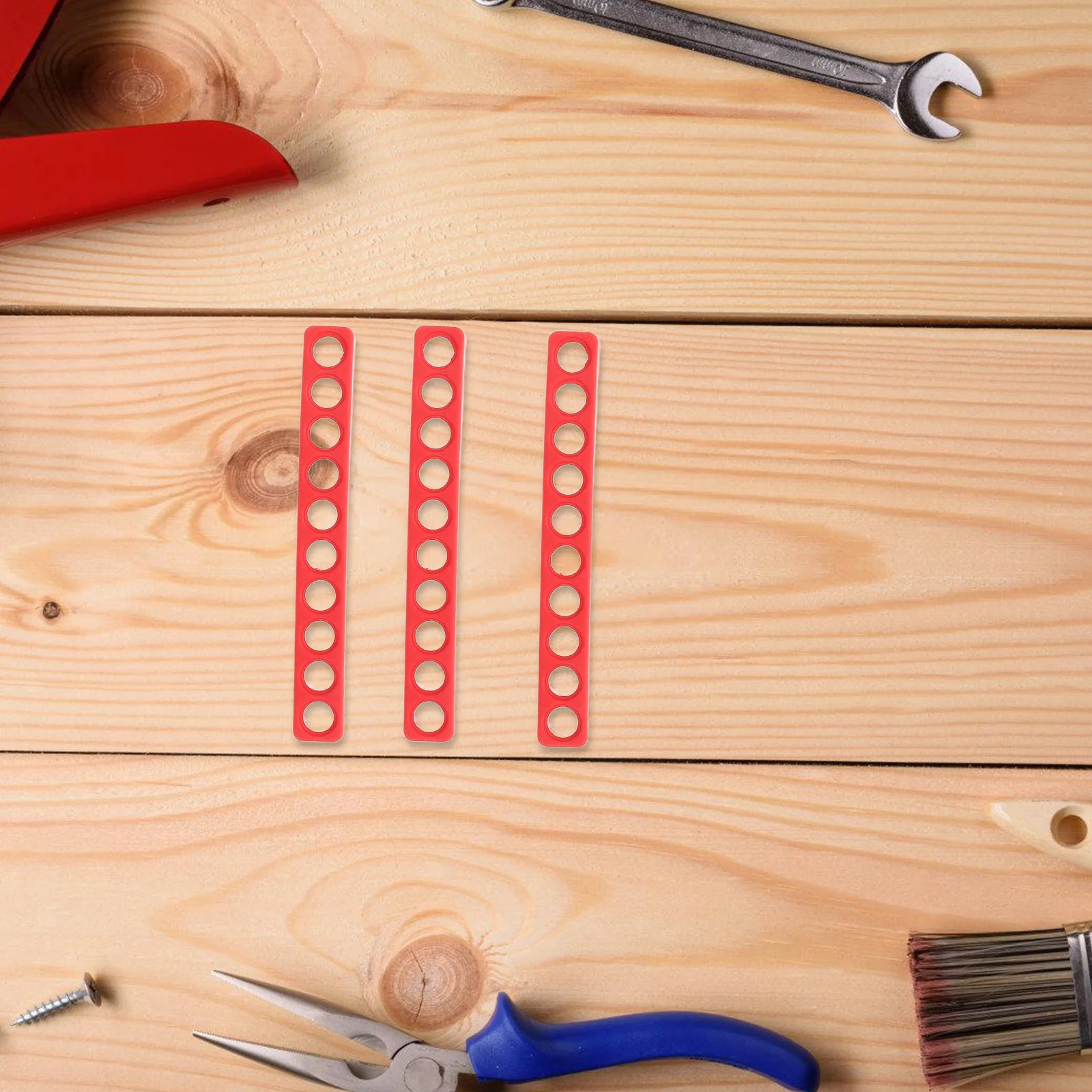 

6Pcs Bit Holder Organizer Plastic Screwdriver Case 10 Holes Compact Storage Rack for Bits Tool Router Bit Storage Case