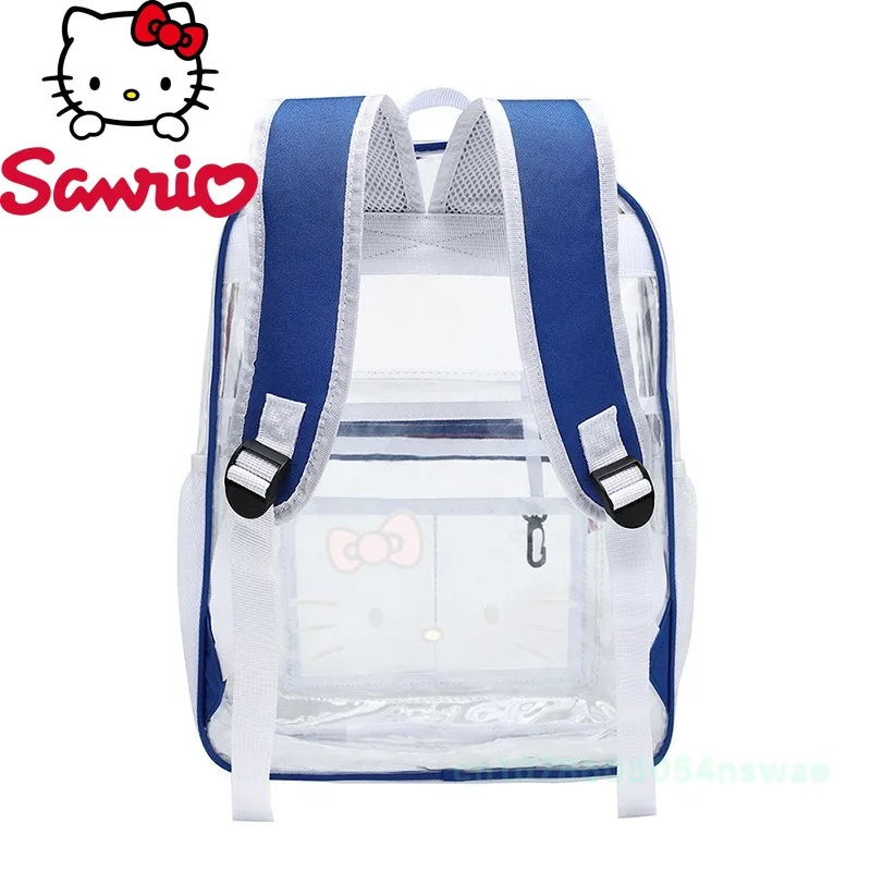 Miniso Hello Kitty's New Transparent Backpack Cartoon Girl Backpack Luxury Brand Transparent Waterproof Girl Backpack Fashion