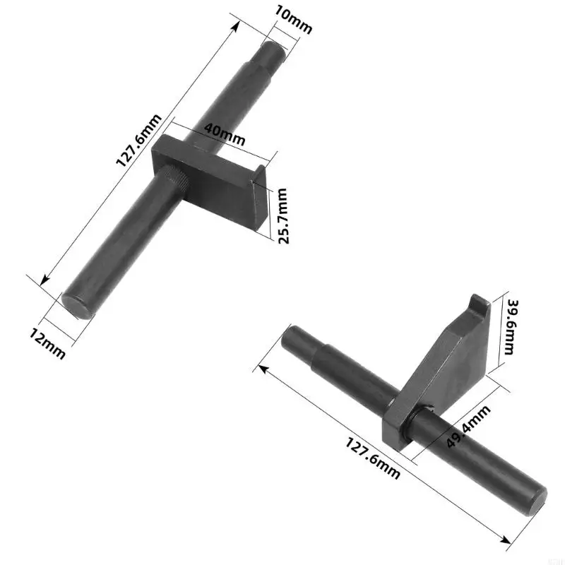 M76E Motor-Arretierwerkzeug für Wartungsarbeiten, Stahlstange mit abgestufter Spitze und Gewinde-Einstellabschnitt für – Detail 6
