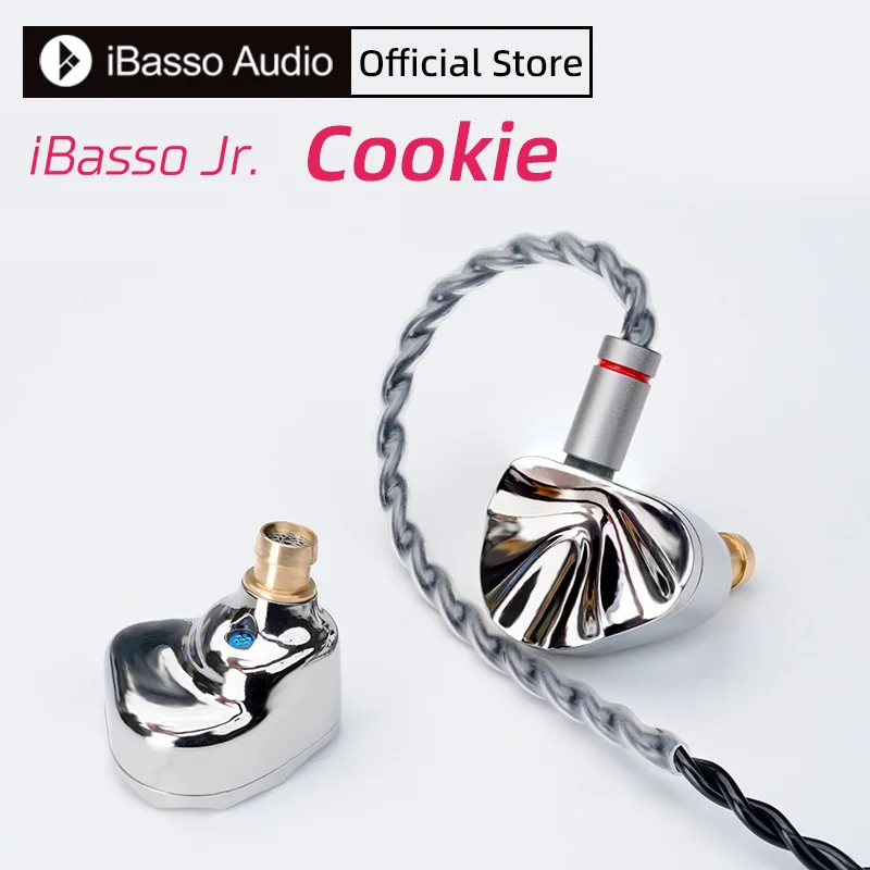 iBasso JR. 쿠키 Ti 하이파이 유선 이어폰 인이어 이어버드 4.4mm 밸런스드