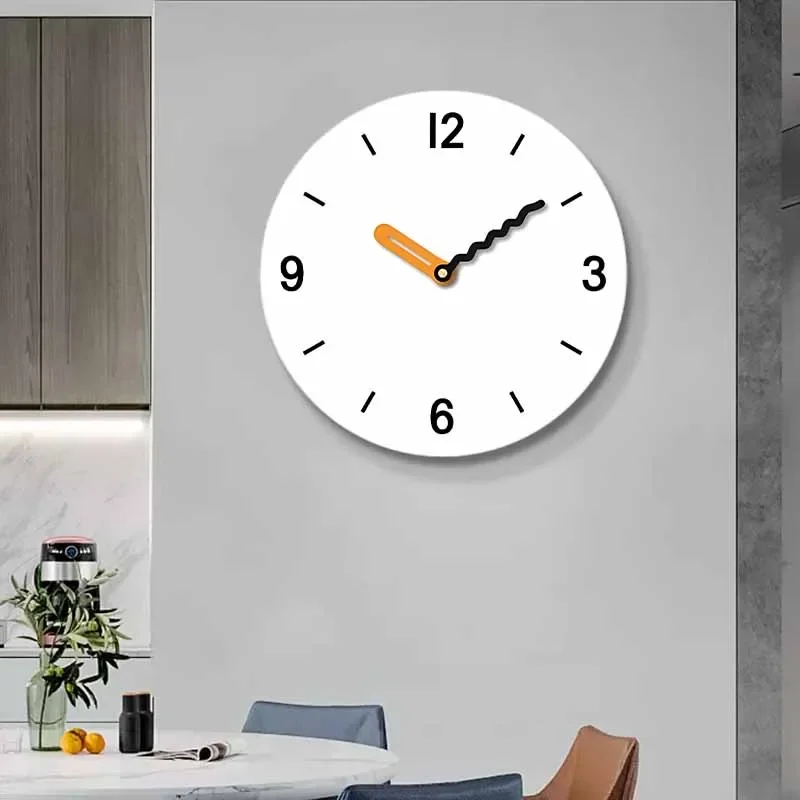 Circular digital wall clock simple and interesting pointer clock silent living room, bedroom office
