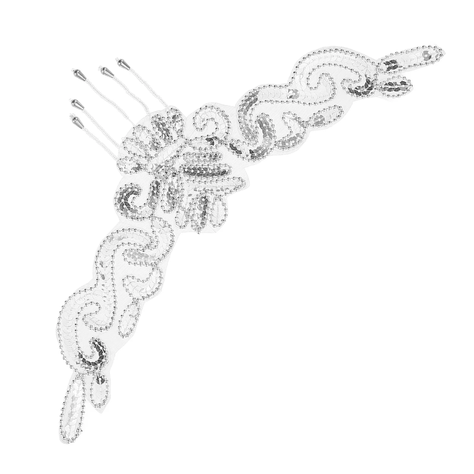 

Silver Dance nament Headpiece for Performance Stage Tribal Elegant Sequins Headband Dance Hair nament Jewelry