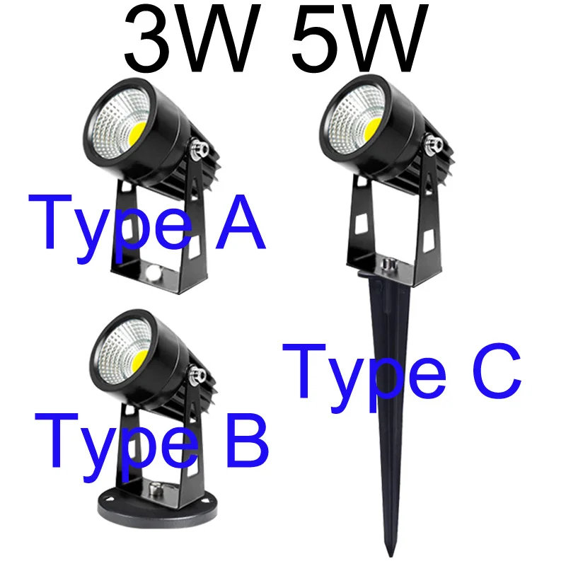 LED Garden Lights Outdoor LED Waterprof Lawn Lamp AC220V 110V 5W 10W Landscape Spike Bulb IP65 Led Light Garden Path Spotlights