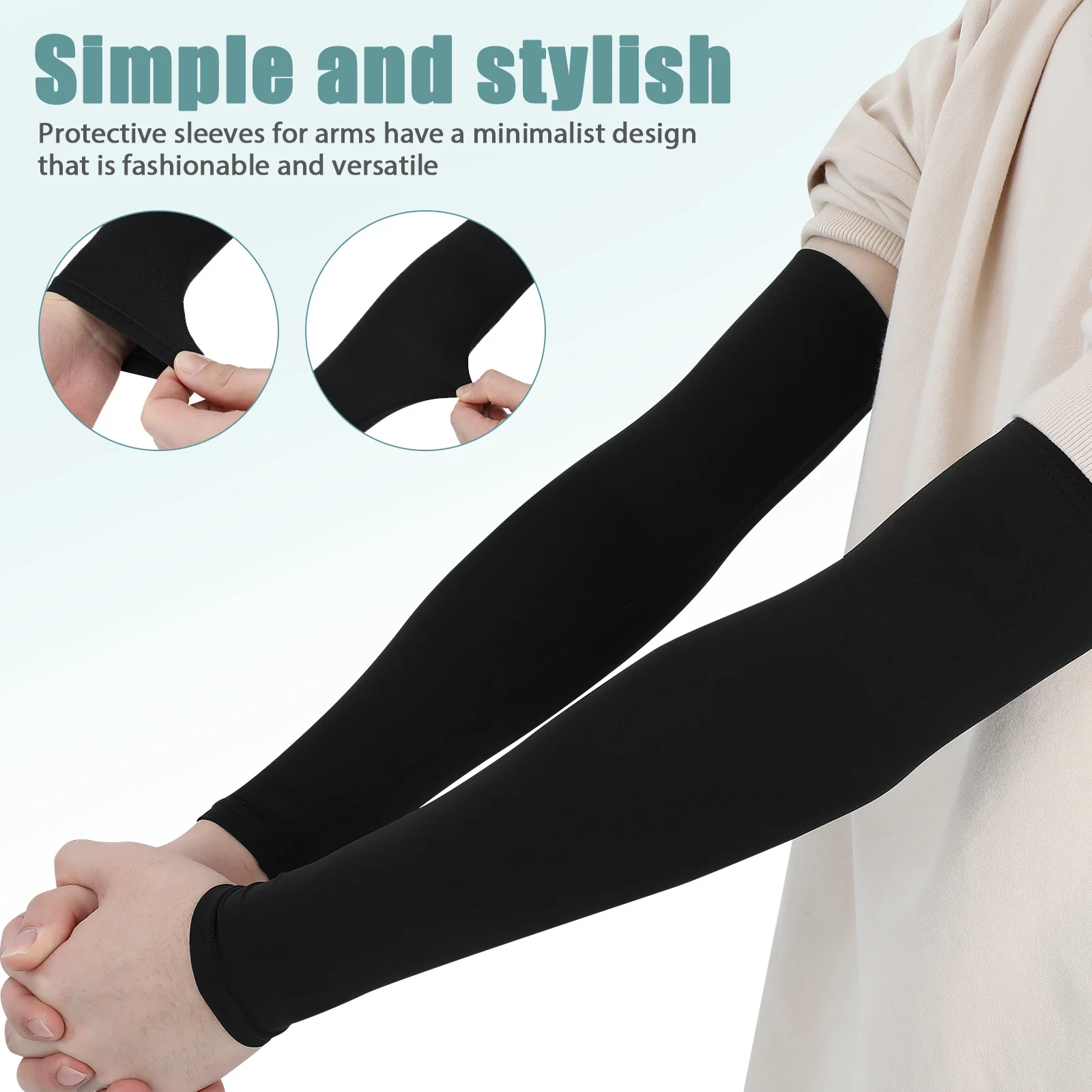 2 Stück atmungsaktive Armstulpen, Sonnenschutz, kühlende Armstulpen, elastisch, passend für Basketball, Baseball, Fußball, Outdoor-Sportausrüstung