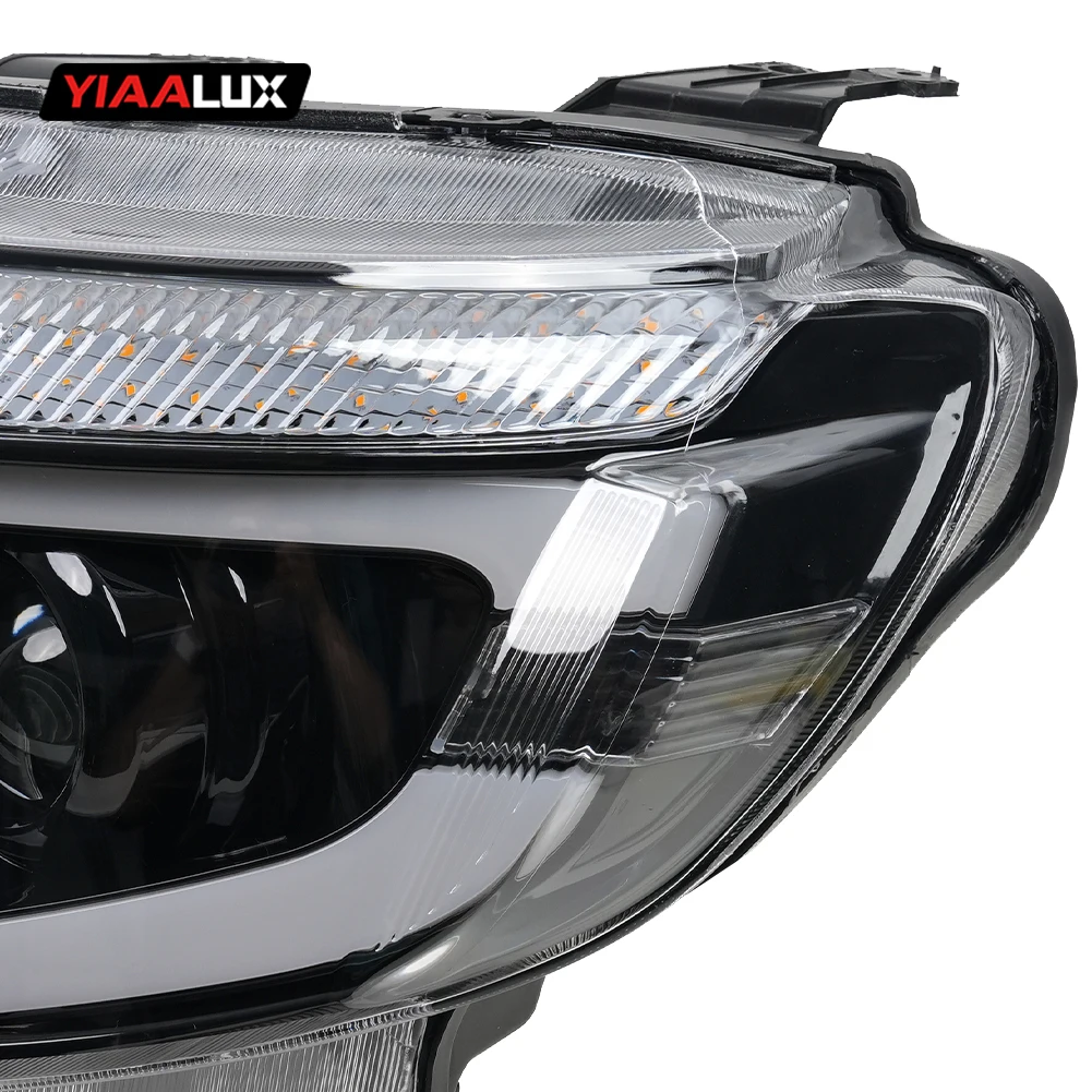 Upgraded Headlights for Ford Ranger T6 2012-2014 T6 Headlights DRL Dynamic Turn Signal Lamp Len Projector