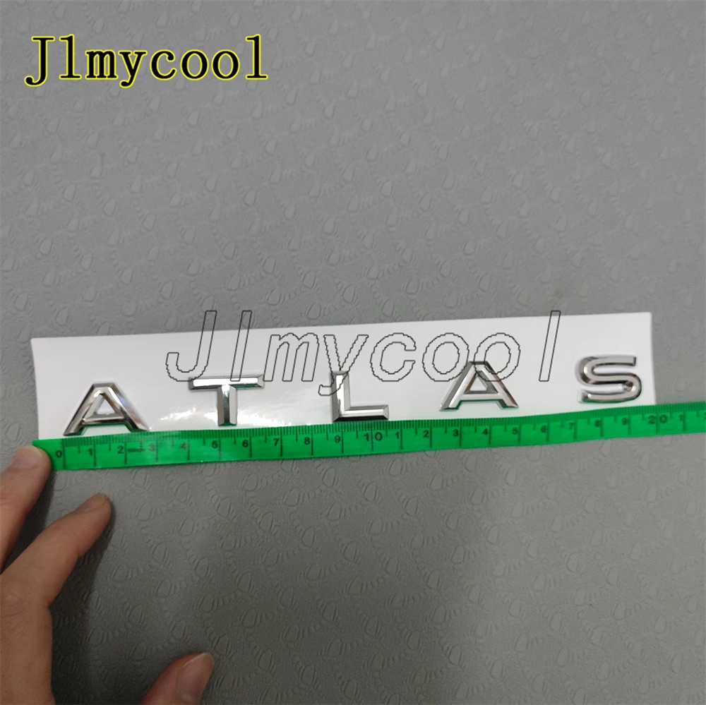 18-24 لسيارة VW Atlas الخلفية غطاء فتحة الباب الخلفي حرف Nmaeplate شارة شعار كروم #4