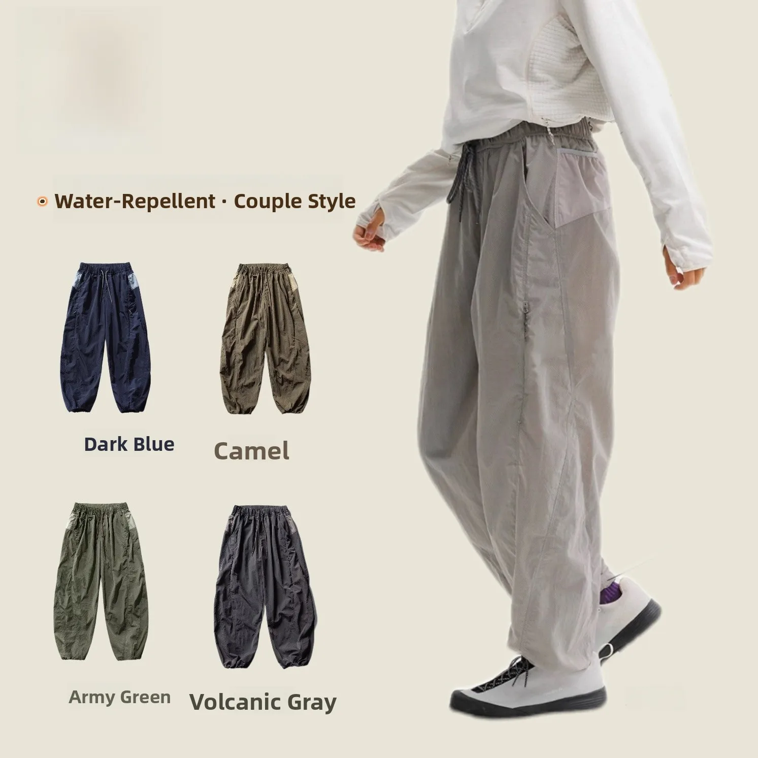

Outdoor Sports Men's Lightweight Waterproof Trousers Adventure Ft Straight Leg mid Waist Casual Pants Qui Dry Workwear