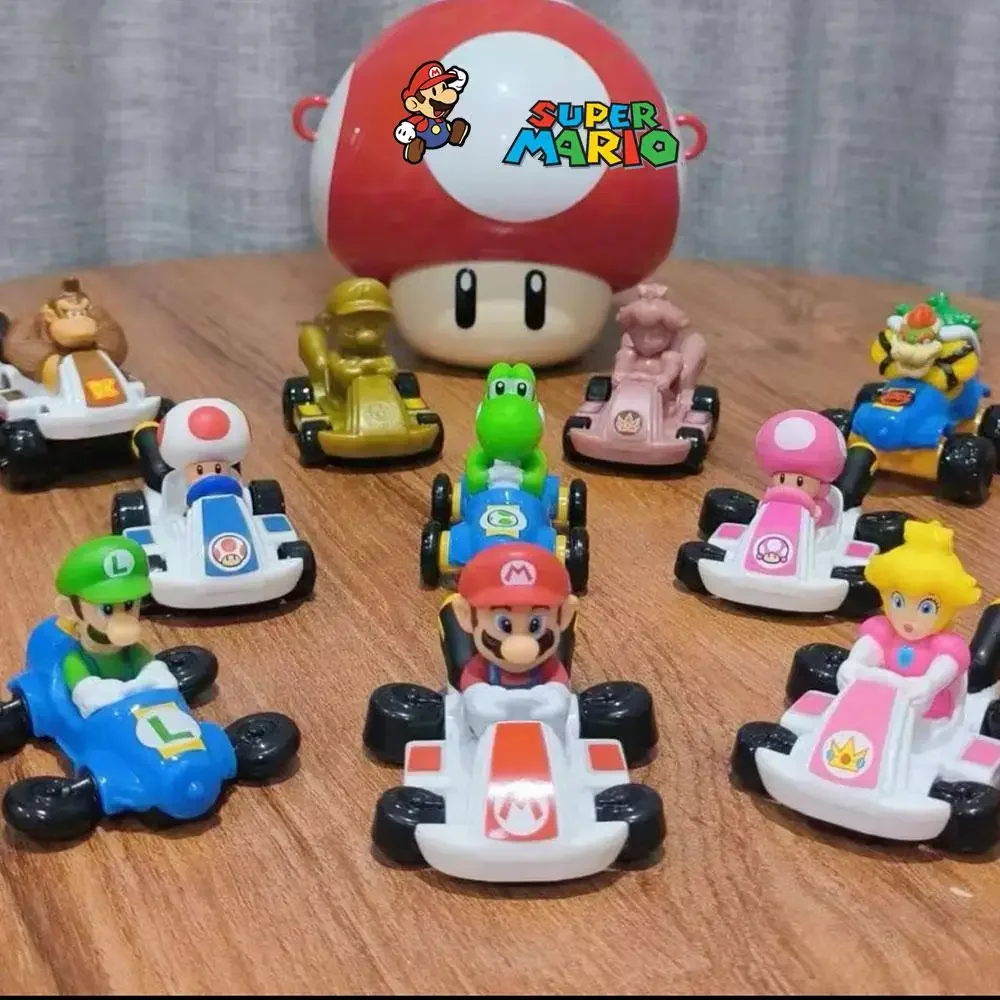 McDonalds Mario Kart HAPPY MEAL TOYS Cartoon Figure Collectible Toy Desktop Decoration Kids Boys Girls Birthday Christmas Gifts