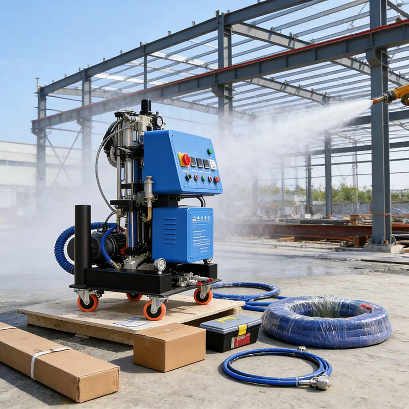 

High Efficiency Polyurethane Foam Spray System with Variable Frequency Drive for Energy Savings
