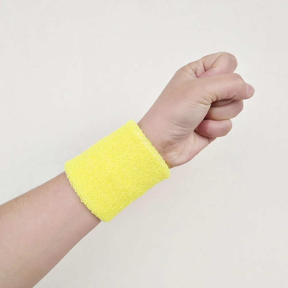 

12Pcs Athletic Wristbands High Absorption Cotton Design for Outdoor Indoor Sports Running Yoga Volleyball Sweat Protection