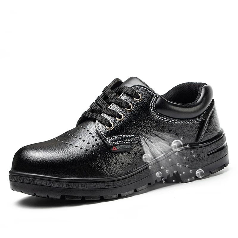 

Мужские повседневные дышащие стальные носки, рабочая защитная обувь, летние защитные ботинки из мягкой кожи, рабочие безопасные кроссовки, защищают обувь