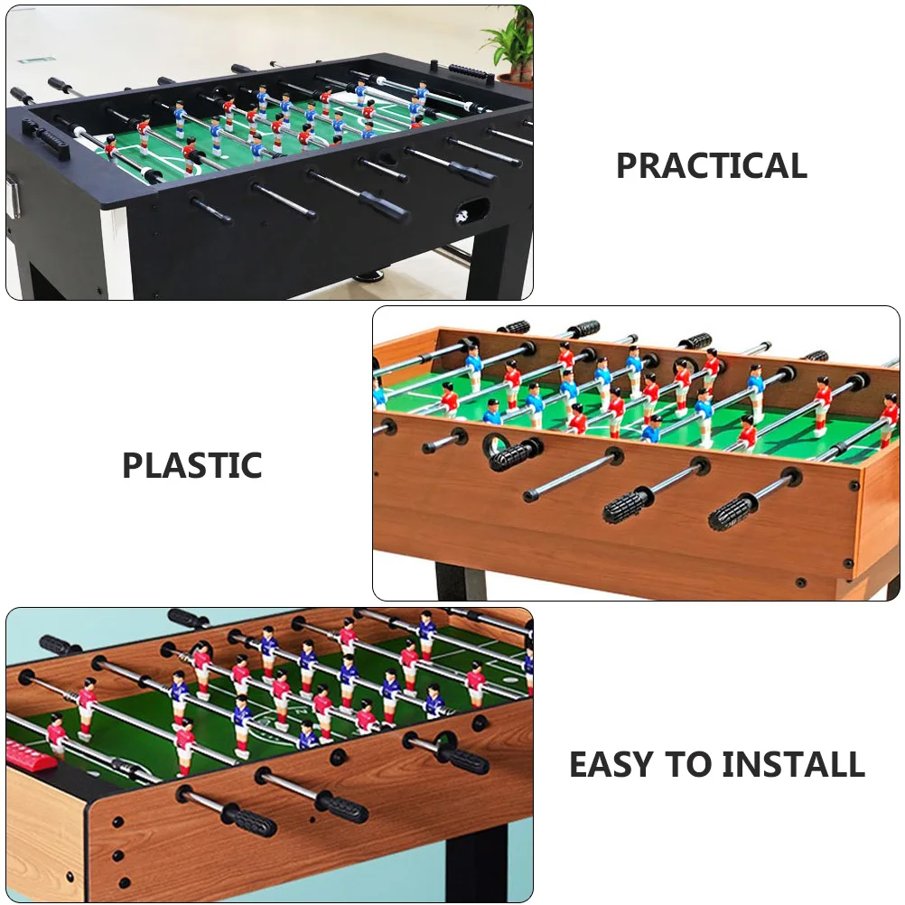 

6pcs Thickened Foosball Parts Sturdy Plastic Replacement Bushings For Foosball Tables Easy Install Durable Table Accessories
