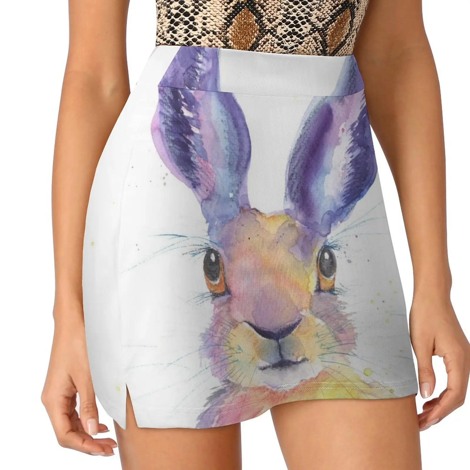 Rainbow Hare Mini Skirt Short women′s skirts Summer dress short skirts for women womens skirts