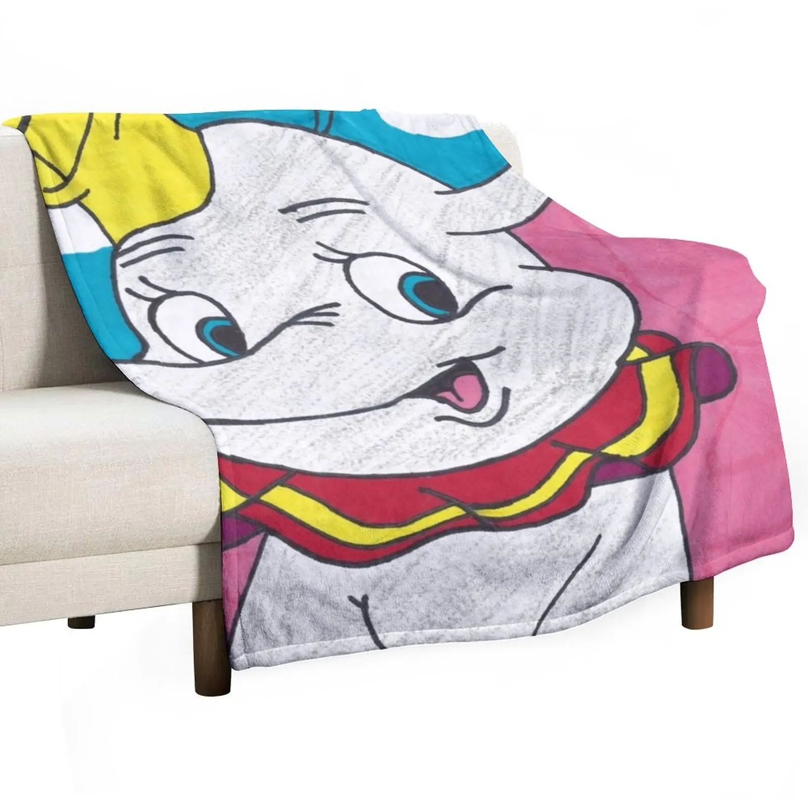 Circus Dumbo Throw Blanket christmas gifts Fashion Sofas Hairy Blankets