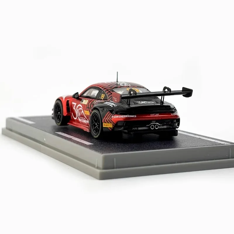 Tarmac Works 1/64 911 GT3 R Macau GT Cup FIA Beijing Tentoonstelling Editie Legering Speelgoed Motorvoertuig Diecast Metaal Model Geschenken