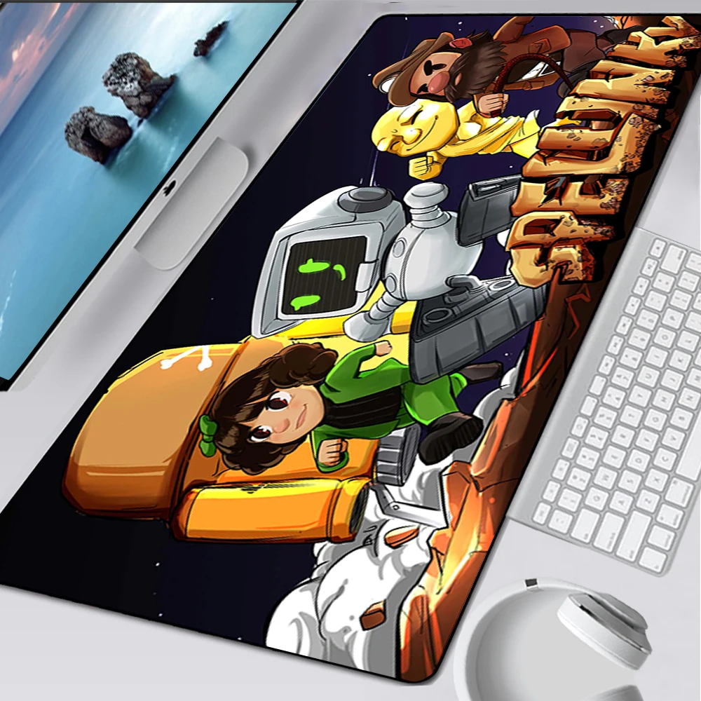 Spelunky 2 Large Gaming Mouse Pad Computer Mousepad PC Gamer Mouse Mat Laptop Mausepad XXL Mouse Carpet Keyboard Mat Desk Pad
