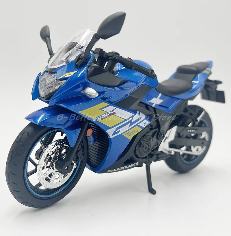 1:12 Diecast Motorcycle Model Toy GSX-250SR Sport Bike With Sound & Light