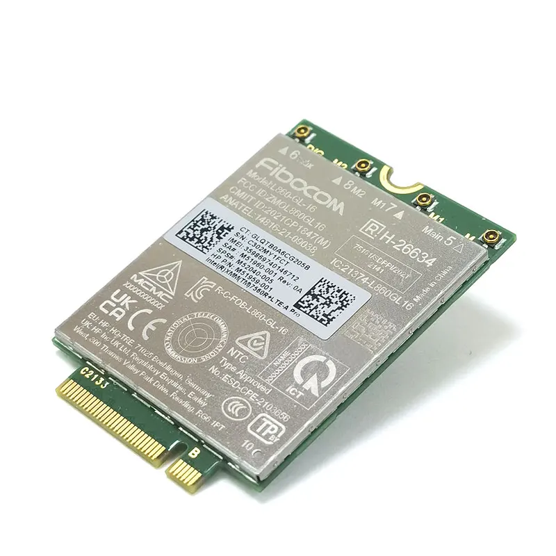 Imagem -04 - Módulo Fibocom-l860-gl16 Lte Cat16 para 4g 5g L860-gl M52040005 4g Modem Ngff m2 para hp Elitebook 865 845 840 835 g9