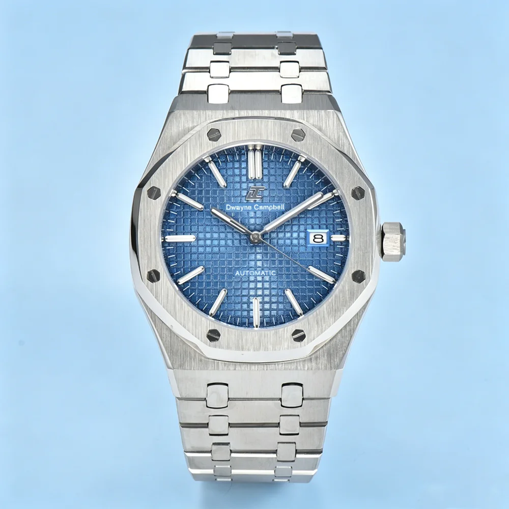 42mm Japan NH35 Movement Watch Dwayne Campbell Watch Sapphire 316L Stainless Automatic Mechanical Watch C3 Luminous 3Bar Watch