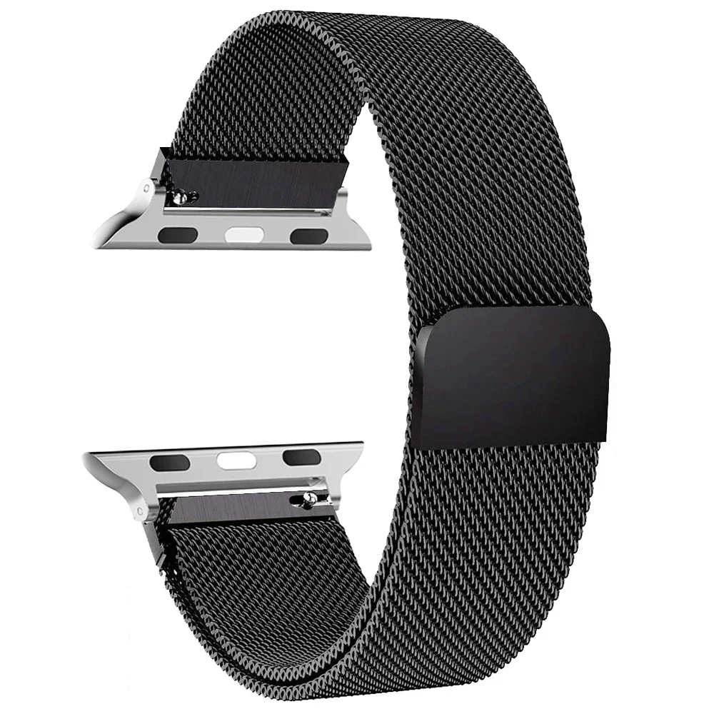 Milanese Loop Strap for apple watch Ultra 3 Band 49mm 45mm 44mm 41mm 40mm 46 Metal Wristband bracelet iwatch series 9 10 11 SE3