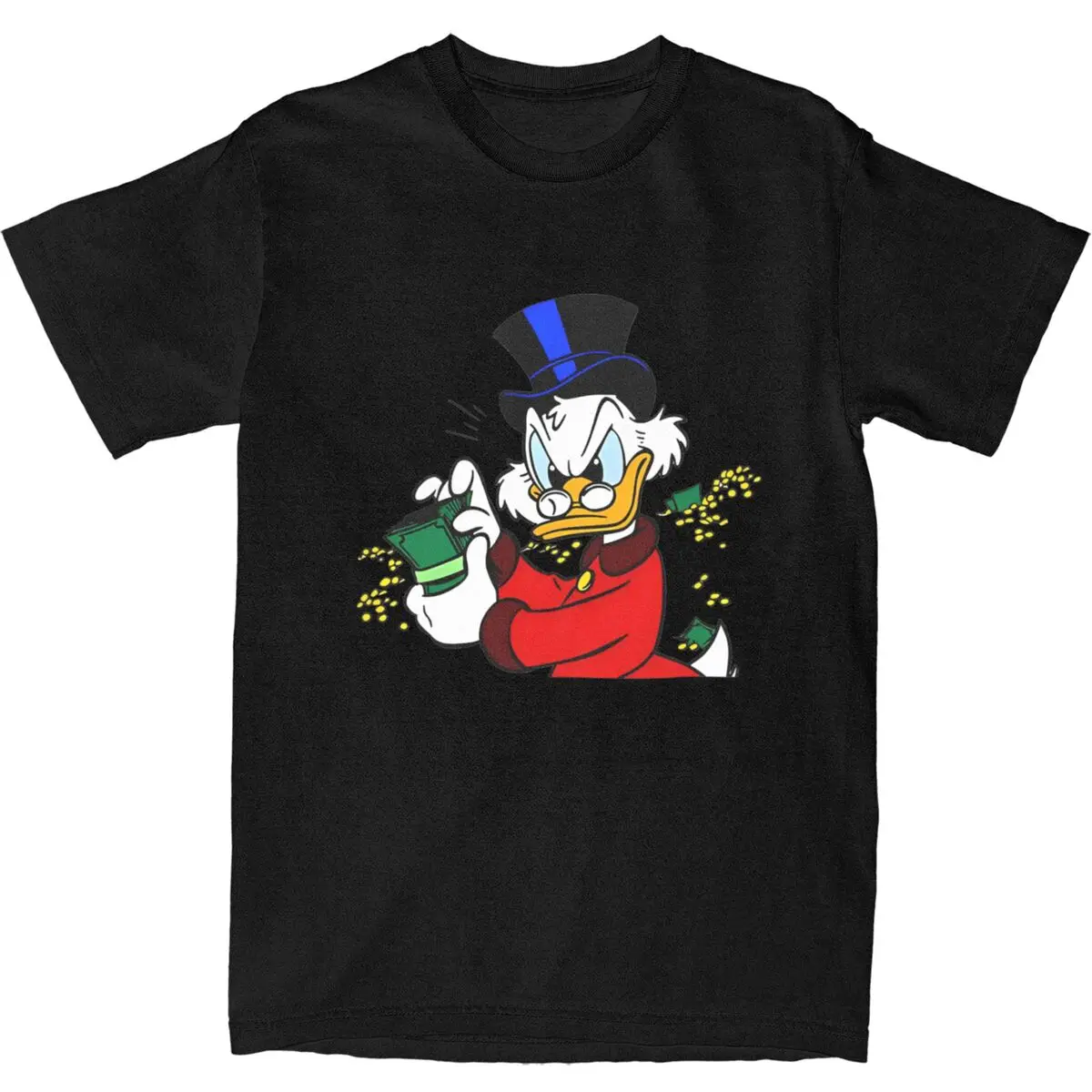 Scrooge McDuck T-Shirt Beach Aesthetic T Shirts Cotton Harajuku Tee Shirt For Man Short-Sleeved Casual Top Tees