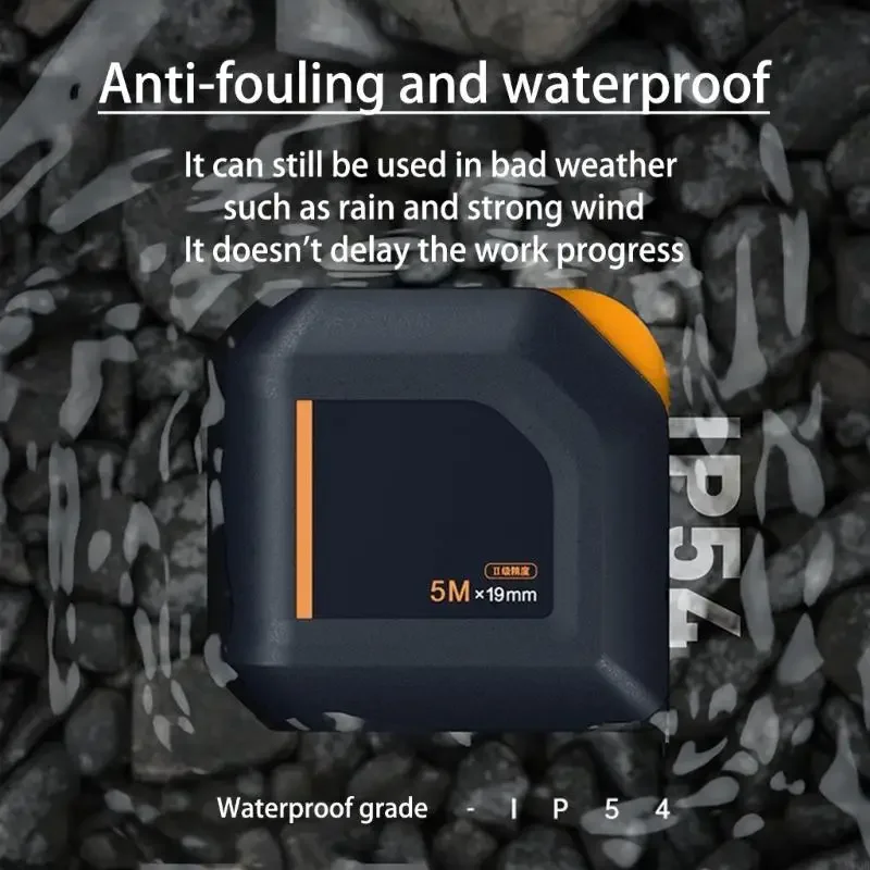 Misura a nastro automatico da 2/3/5m Rigno metrico precisione ispessita con fibbia e clip posteriore per costruzione