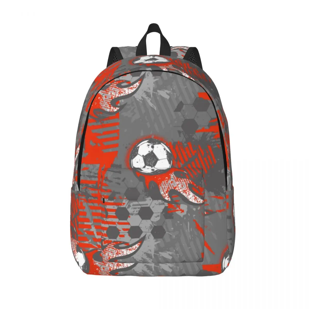 

Cartoon Soccer Ball Football Teenage Backpack Outdoor Student Hiking Travel Daypack for Men Women College Shoulder Bag