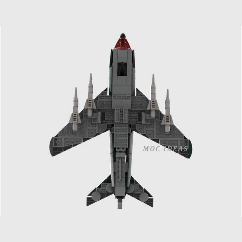 العسكرية MOC اللبنات فيات G 91 جينا مقاتلة جت 1/40 مقياس الطوب التجمع نموذج حلية لتقوم بها بنفسك ألعاب أطفال هدية عيد الميلاد #4